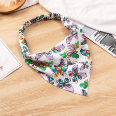 Butterfly Hair Bandanas Elastic Hair Scarf Hair Accessories For Women Girls