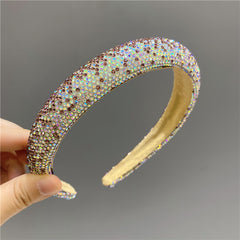 Sponge Gradient Rhinestone Hairband Vintage Headband Women Hair Accessories