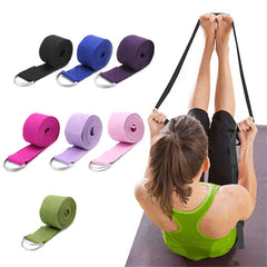 Yoga Strap Adjustable D-ring Buckle Pilates Stretching