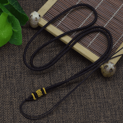 Braided Pendant Rope Necklace