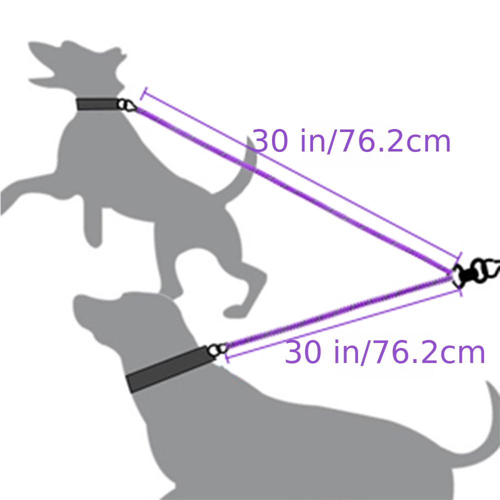 JOYTALE Dual Dog Leash No Tangle Walking Leash