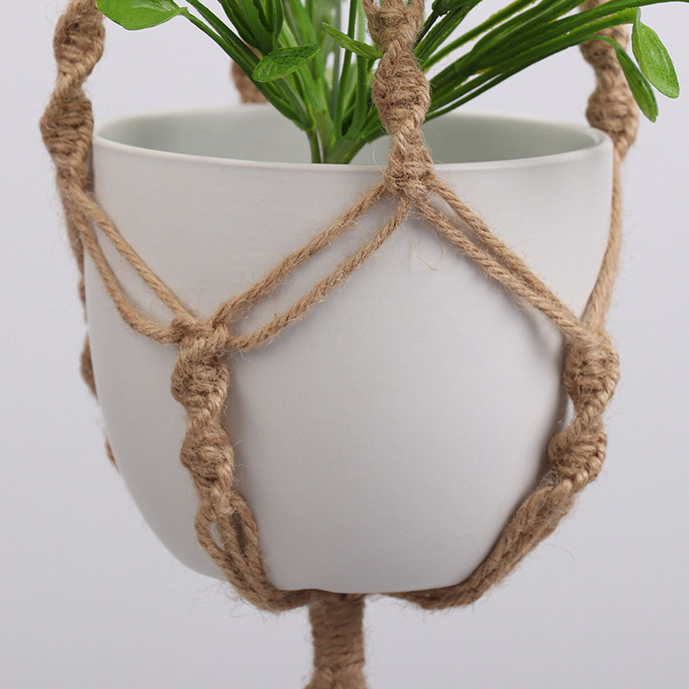 Macrame Plant Hanging Baskets Flower Pot Hanger Wall Decor Garden Tray