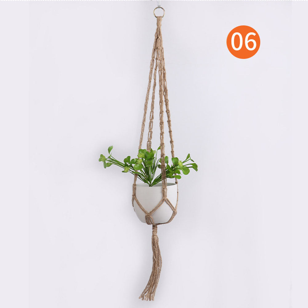 Macrame Plant Hanging Baskets Flower Pot Hanger Wall Decor Garden Tray