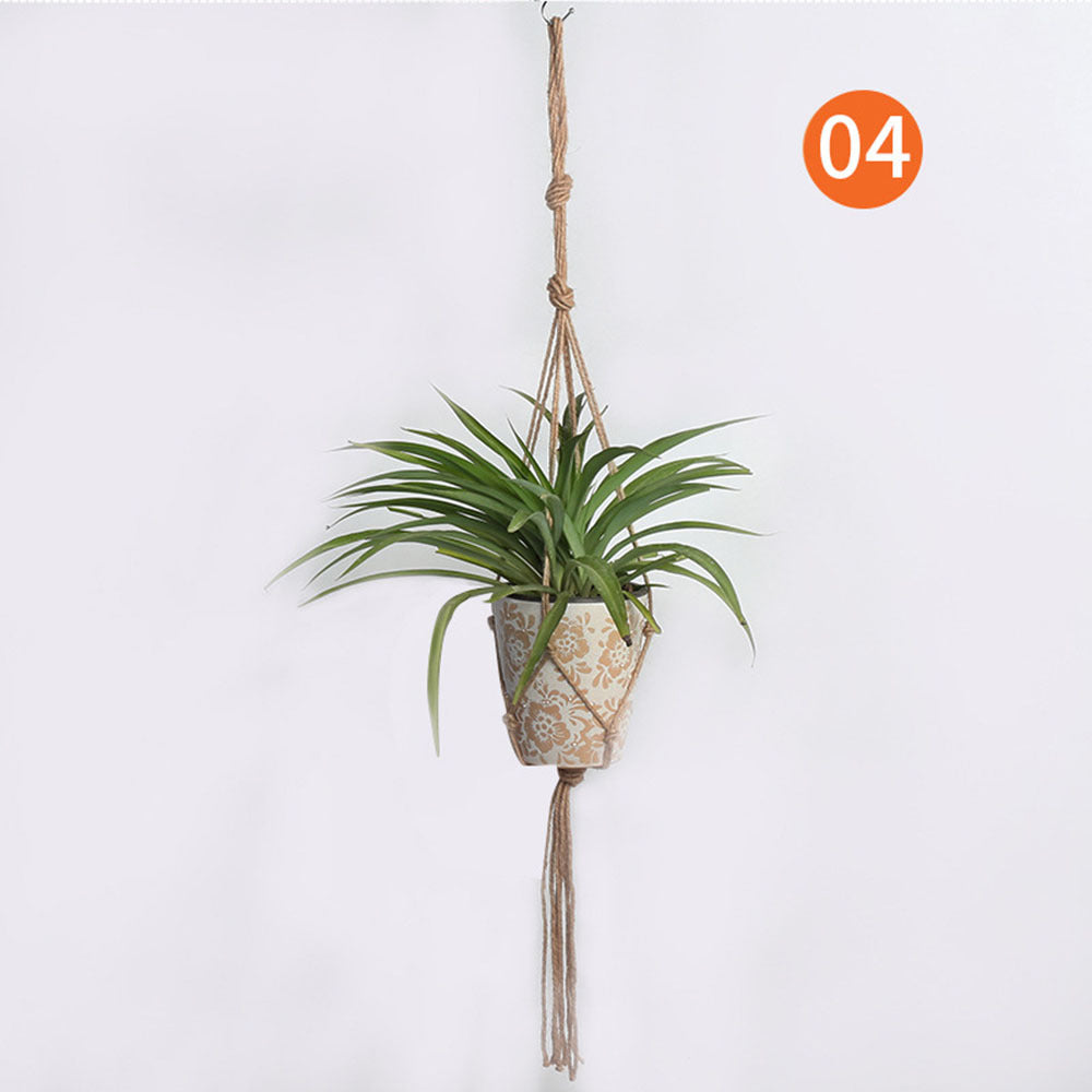 Macrame Plant Hanging Baskets Flower Pot Hanger Wall Decor Garden Tray