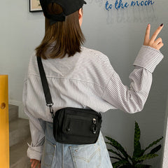 Casual Square Shoulder Bag Zipper Crossbody Bag Women's Purse