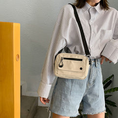 Casual Square Shoulder Bag Zipper Crossbody Bag Women's Purse