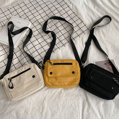 Casual Square Shoulder Bag Zipper Crossbody Bag Women's Purse