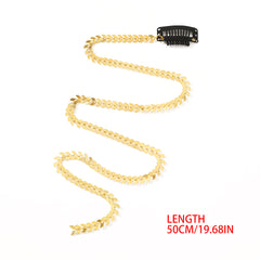 Golden Metal Chain Hairpins Tassel Hair Clips Braided Barrettes Hair Accessories