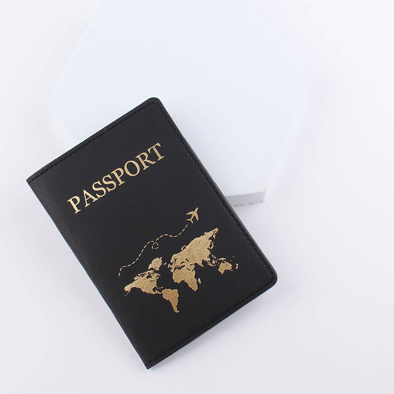 Couple Line Passport Cover PU Leather Holder