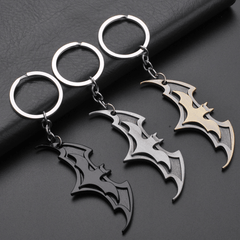 Cute Bat Shape Keychain Cartoon Gift Bag Ornament Metal Key Ring