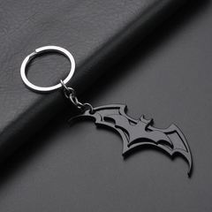 Cute Bat Shape Keychain Cartoon Gift Bag Ornament Metal Key Ring