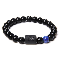 12 Constellation Tiger Eye Stone Stretch Bracelet