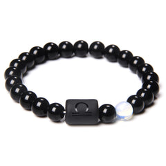12 Constellation Tiger Eye Stone Stretch Bracelet