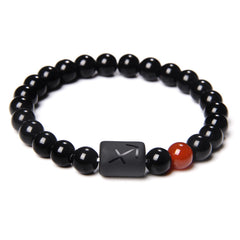 12 Constellation Tiger Eye Stone Stretch Bracelet