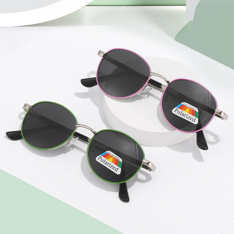 Kids Polarized Sunglasses Multicolor Frame Outdoor Sunshade Mirrors