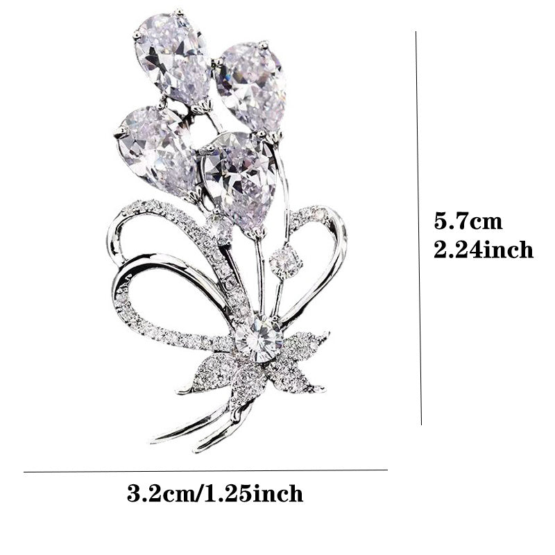 Women's Brooch Pin Girls Female Party Wedding Garment Decor Gift