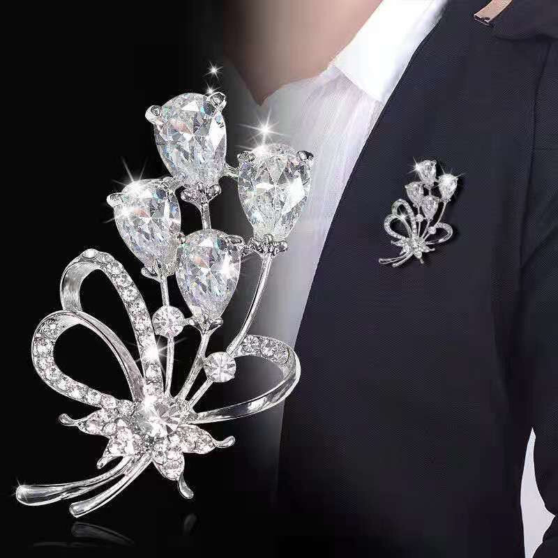 Women's Brooch Pin Girls Female Party Wedding Garment Decor Gift