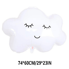 1PCS Cloud Balloon Closed Eye Smile Aluminum Film Cloud Balloon