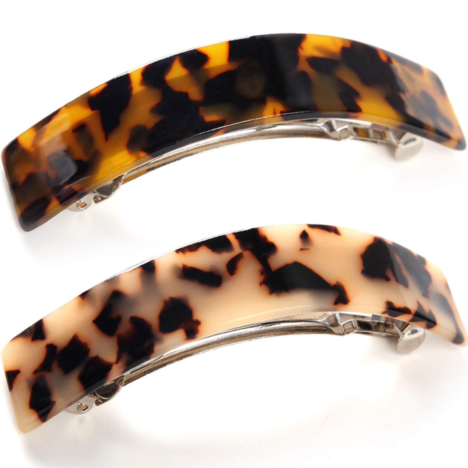 2pcs French Style Curved Hair Clips Barrettes for Women