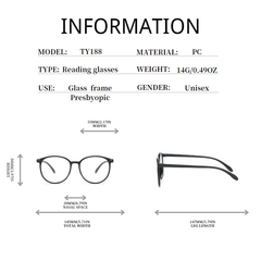 Full Frame Unisex Reading Glasses