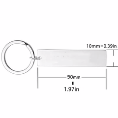 Long Distance Relationship Keychain - I Love You More Than the Miles Between Us