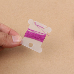100pcs Floss Bobbins & Organiser Box w/ Stickers for Embroidery