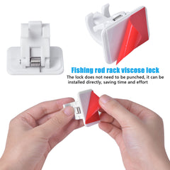 4pcs Adhesive Curtain Rod Holders Easy Installation Secure Grip