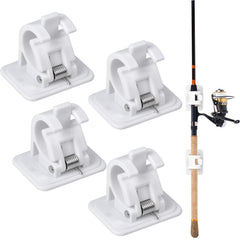 4pcs Adhesive Curtain Rod Holders Easy Installation Secure Grip