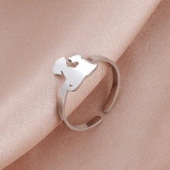 Animal Pet Dog Cat Ring Stainless Steel Adjustable Ring