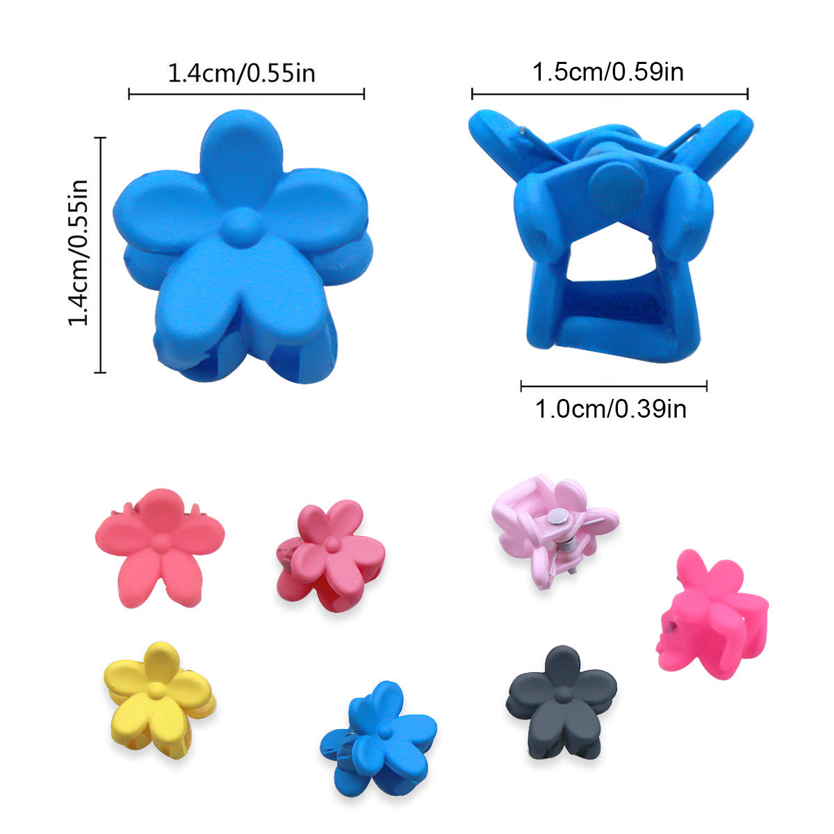 40pcs Mixed Hair Clips for Girls and Women with Plastic Round Box