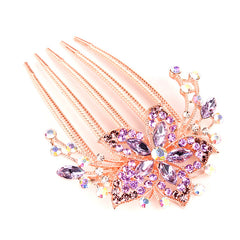 Crystal Bridal Headpieces Rhinestone Floral Hair Clips