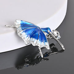 Ballerina Base Brooch Rhinestone Jeweled Corsage Brooch Accessories