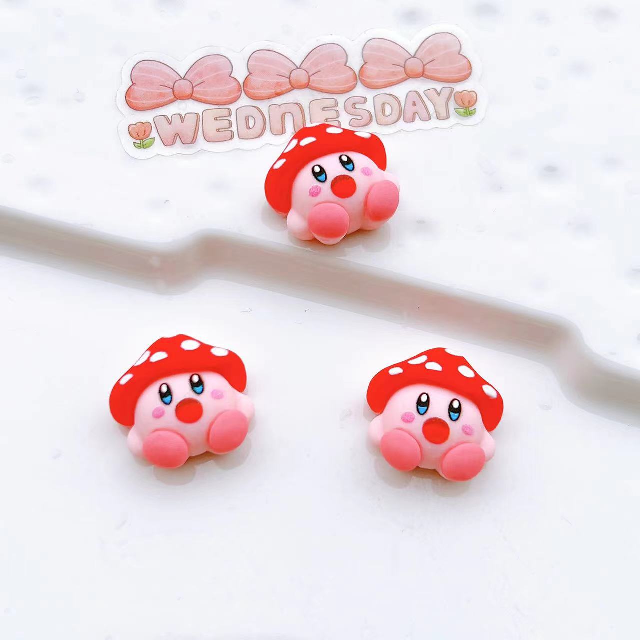 5pcs Mushroom Head Resin Shoe Buckle DIY Accessories