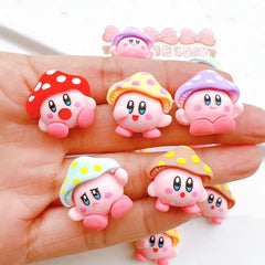 5pcs Mushroom Head Resin Shoe Buckle DIY Accessories