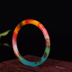 Colorful Jade Bracelet Holiday Birthday Gift for Boyfriend Girlfriend