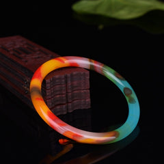 Colorful Jade Bracelet Holiday Birthday Gift for Boyfriend Girlfriend