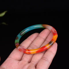 Colorful Jade Bracelet Holiday Birthday Gift for Boyfriend Girlfriend