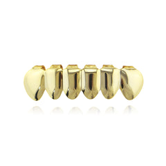 18k Gold Plated Hip Hop Grillz Set for Teeth