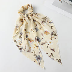 Floral Bowknot Hair Scarf Scrunchies Hair Bands - Hair Elastic