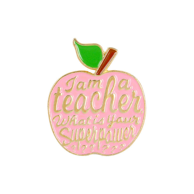 Creative Personality Teacher Gift Alloy Brooch