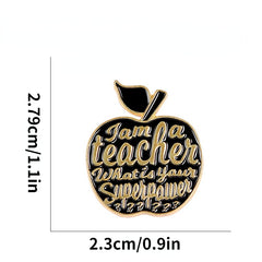 Creative Personality Teacher Gift Alloy Brooch