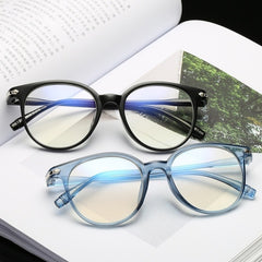 Classic Transparent Oval Proof Computer Glasses with Glasses Bag