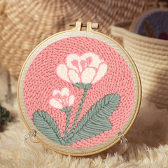 Punch Needle Starter Kit Pink Flowers