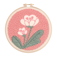 Punch Needle Starter Kit Pink Flowers