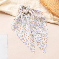 Daisy Flower Hair Scarf Scrunchy Ponytail Holder