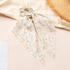 Daisy Flower Hair Scarf Scrunchy Ponytail Holder