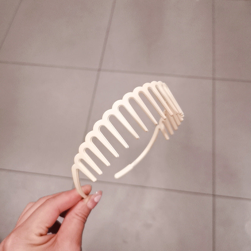 Wave Shape Plastic Hair Comb Headband Elastic Headbands Hair Accessories