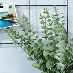 12pcs Realistic Artificial Eucalyptus Leaves for Home Office Weddings