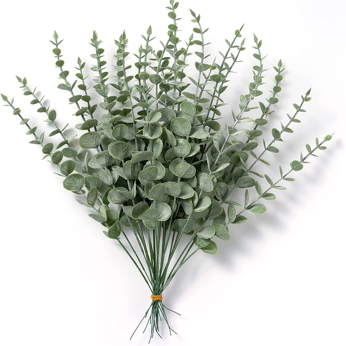 12pcs Realistic Artificial Eucalyptus Leaves for Home Office Weddings