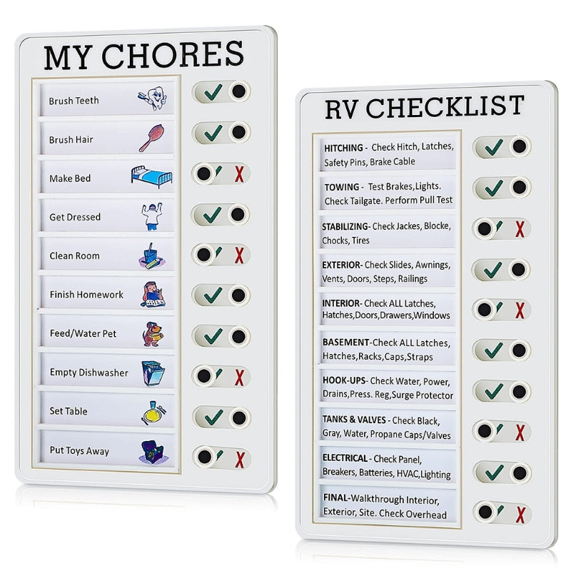 Adjustable Chores Checklist Board for Home & Classroom